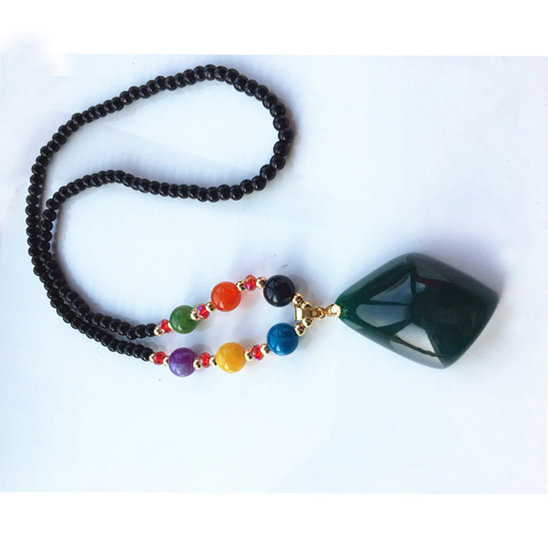 Women's Long Sweater Chain Crystal Tassel Clothes Necklaces