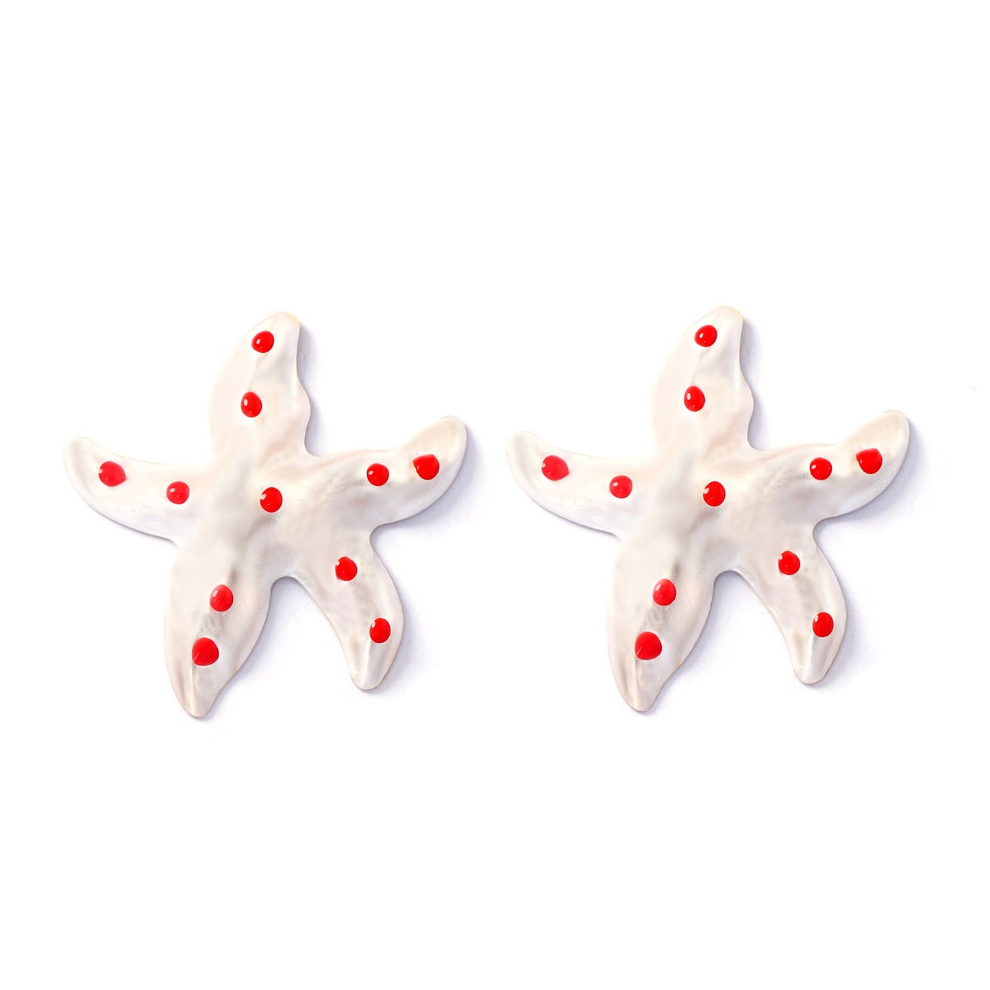 Fashion Trendy Ocean Casual Style Metal Geometry Starfish Five-pointed Star Earrings