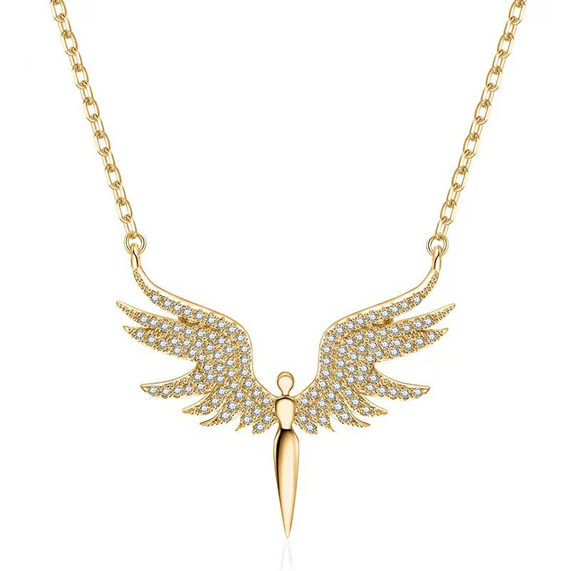 Women's Angel Wings Style Long Elegance Creativity Necklaces