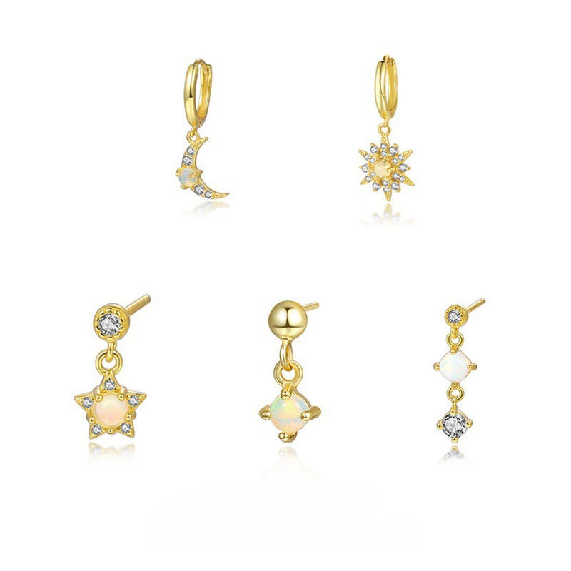 Star Moon Female Niche High Sense Earrings
