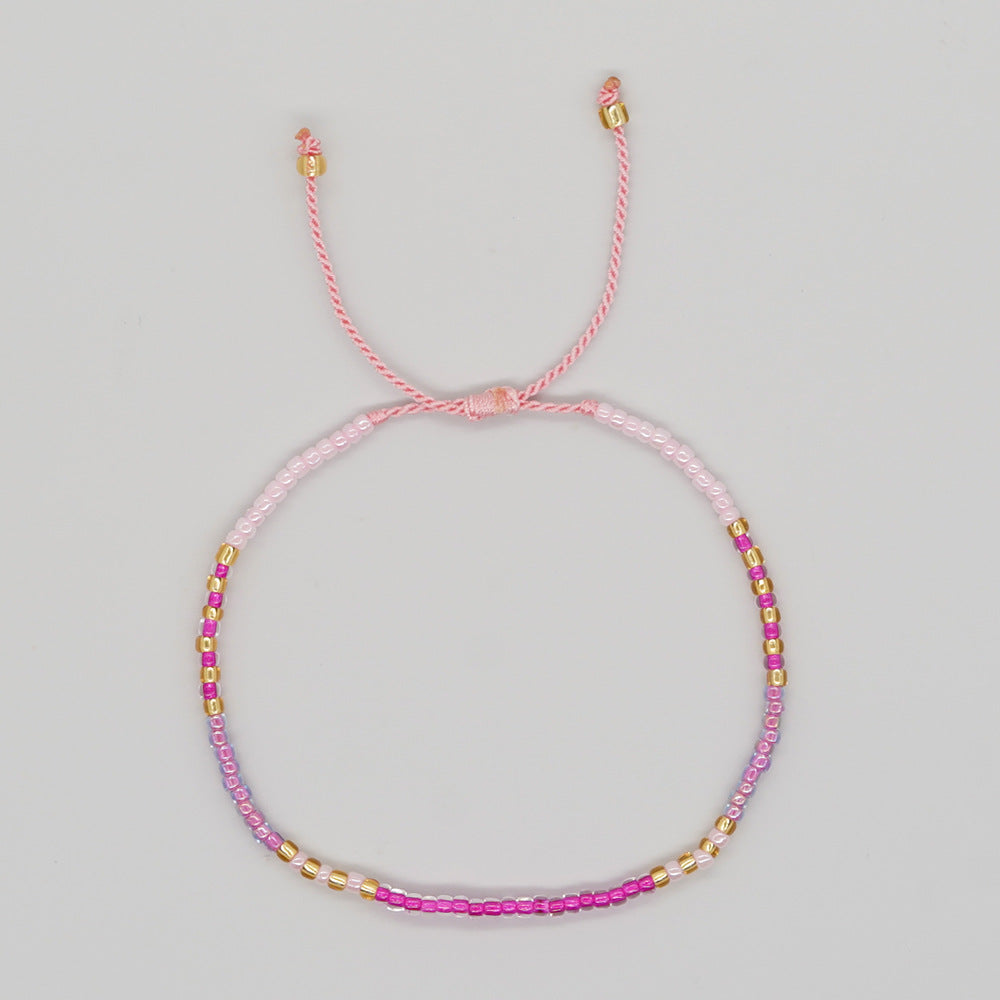 Women's Niche Minimalist Design Bohemian Style Colorful Bracelets