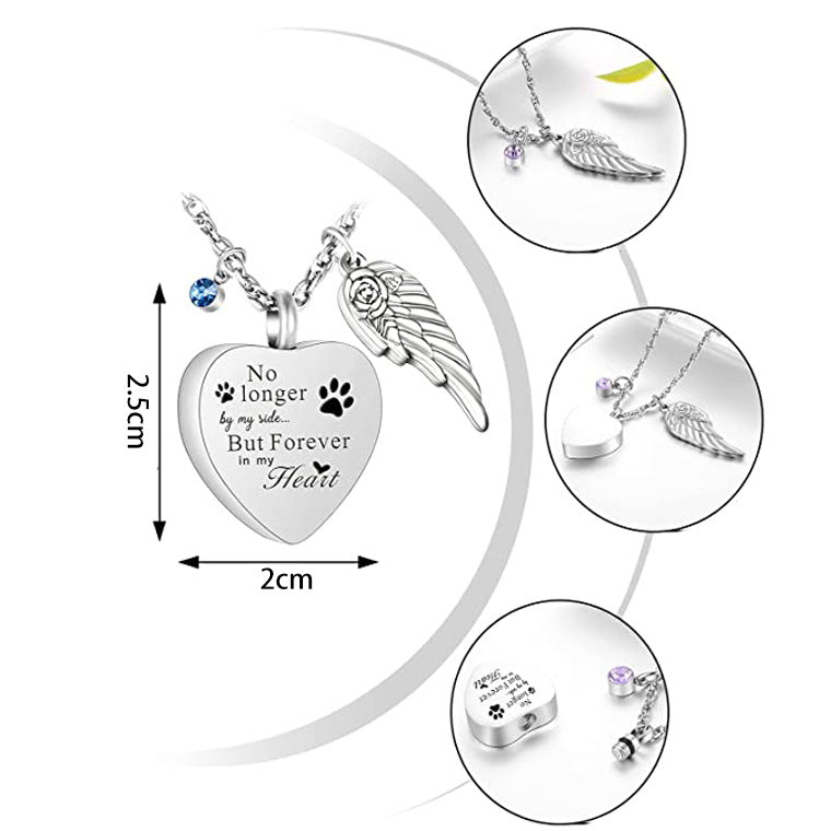 Relatives Pet Put Ashes Hair Perfume Stainless Steel Pendants