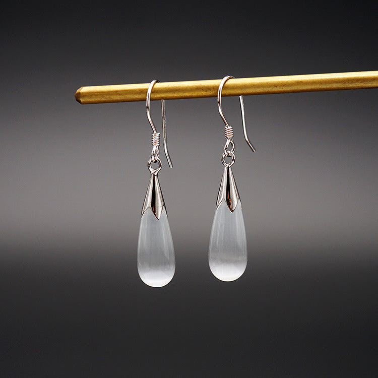 Women's Siering Long Cat's Eye Ear Country Retro Earrings