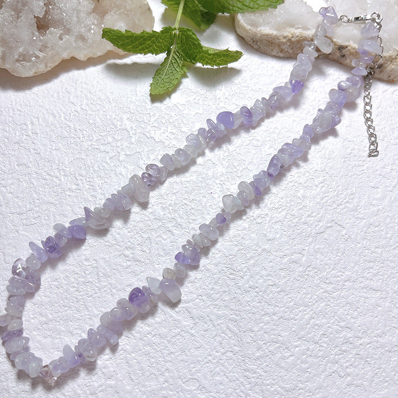 Gravel Style Neck Chain Bohemian Agate Necklaces