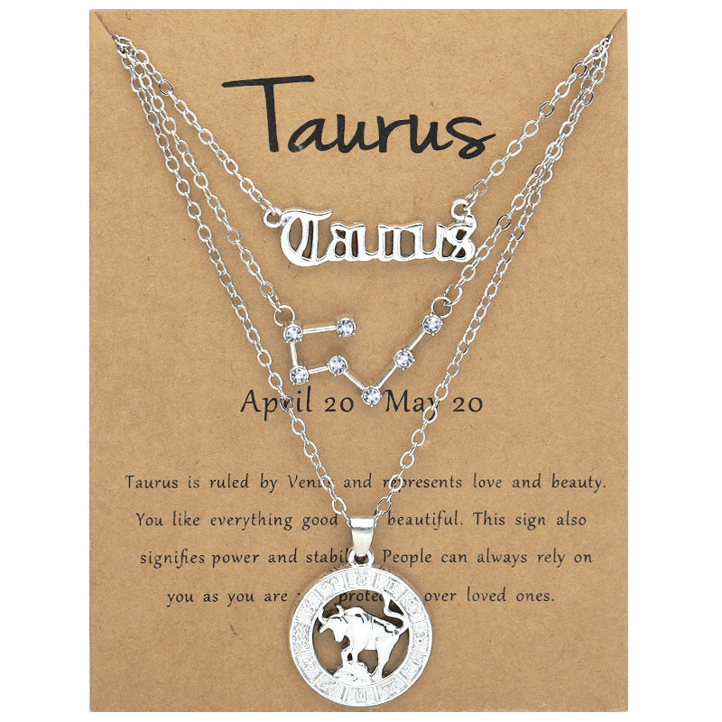 Twee Constellations Vintage English Starry Sky Image Necklaces