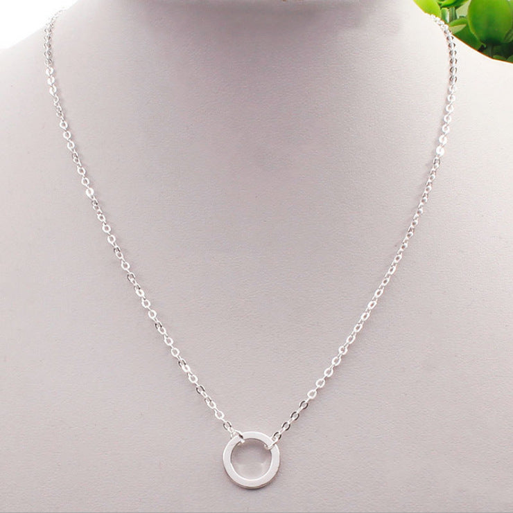 Women's Small Circle Clavicle Chain Simple Short Fashion Necklaces