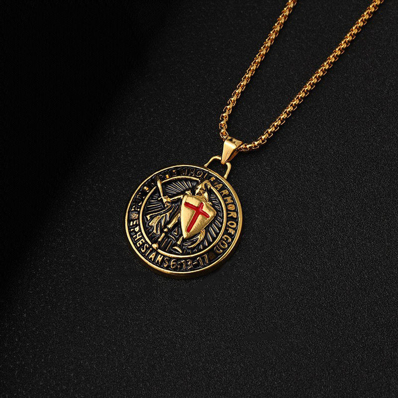 Zinc Alloy Gold Plated Western Medieval Necklaces