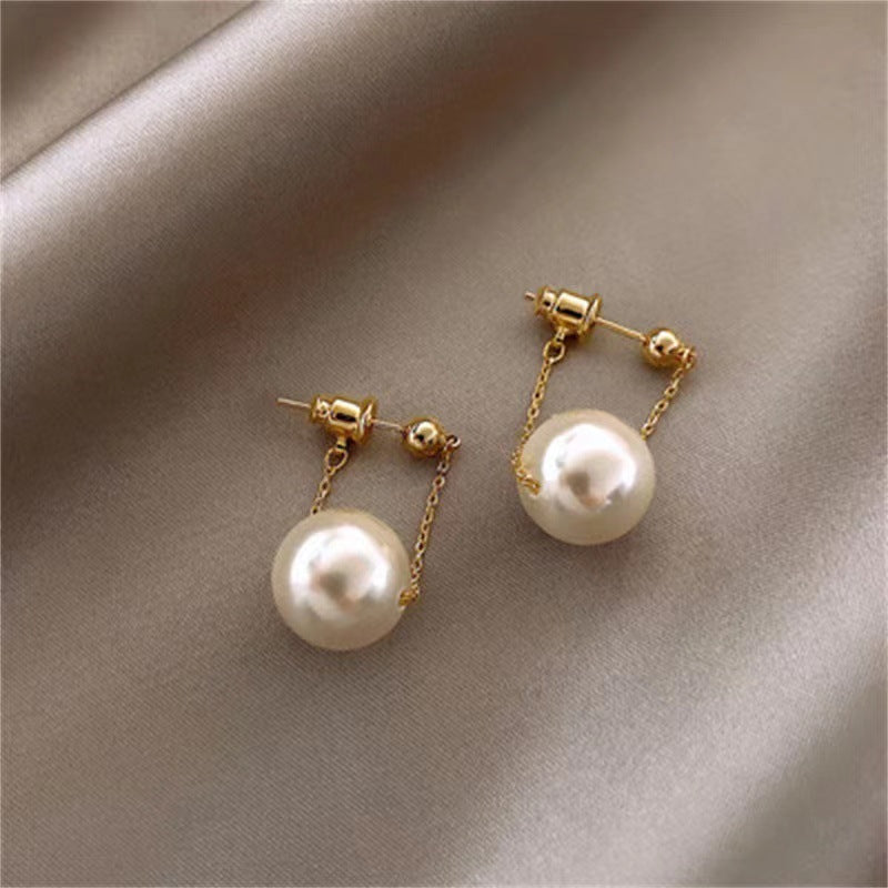 Women's Sier Needle Retro Geometric Metal Design Earrings