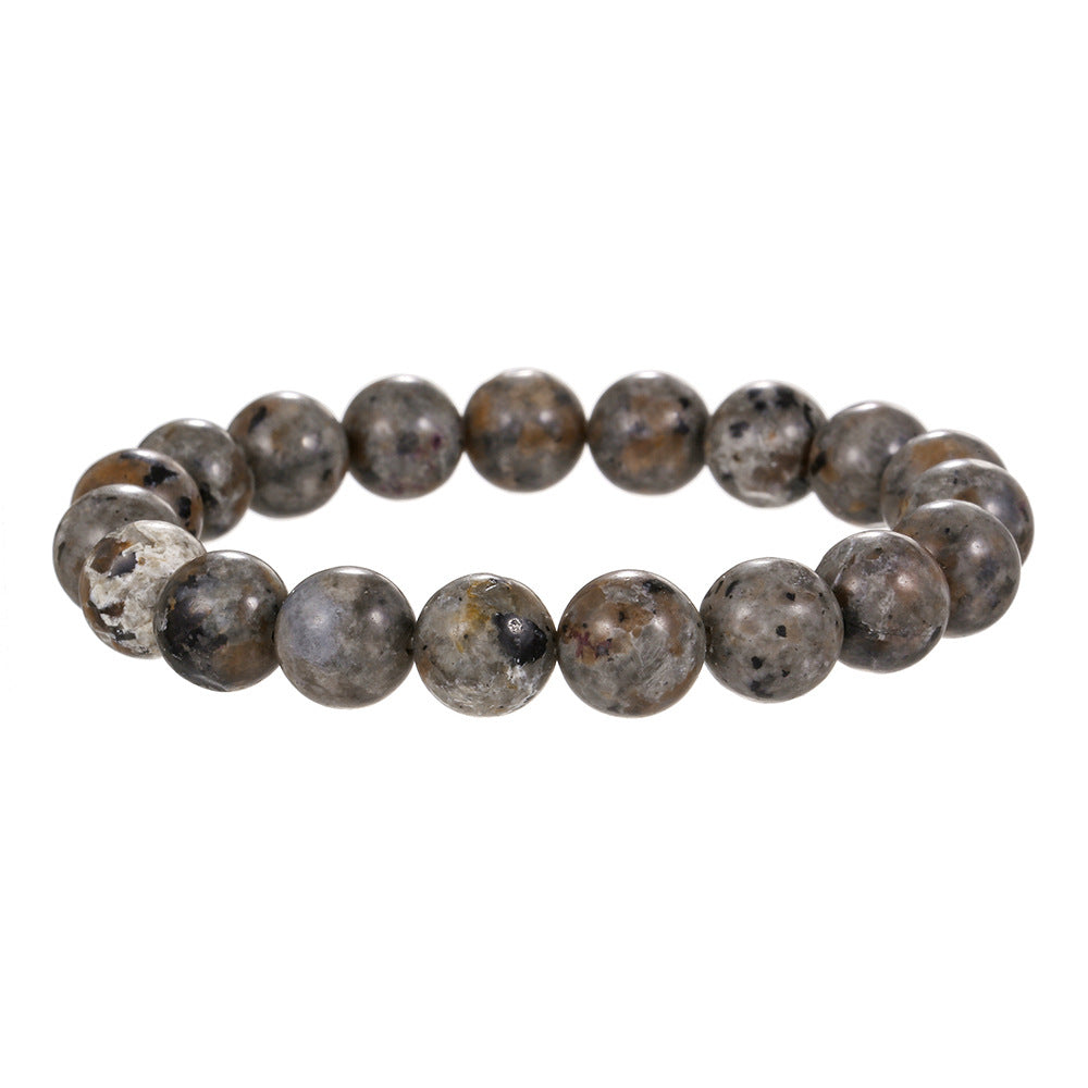 Men's Natural Flame Stone Beads Domineering Hip Bracelets