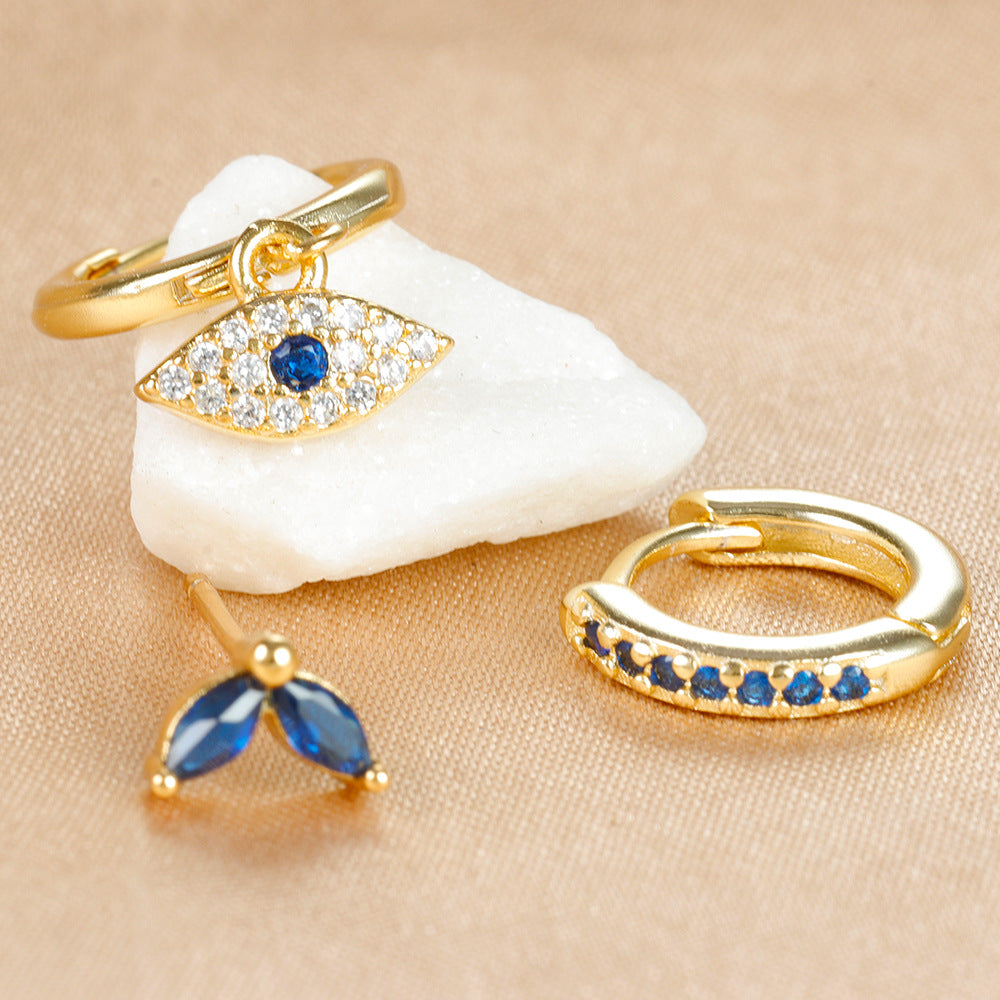 Elegant Generous Fashion Suit Evil Eyes Earrings