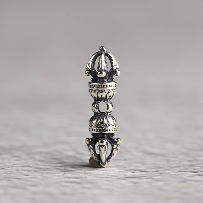 Men's Sier Monster Subduing Club Vajra Trendy Pendants