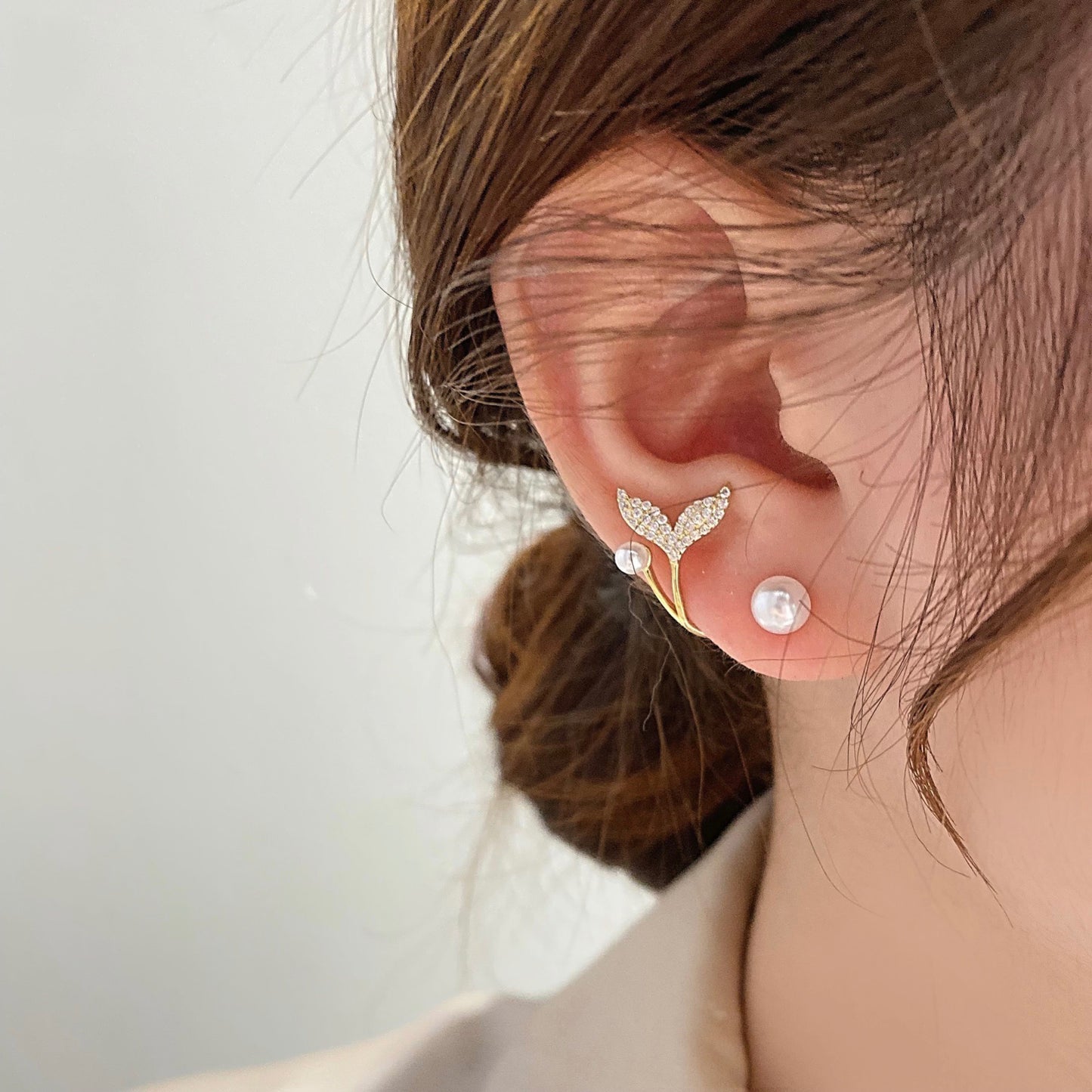 Women's Niche Design Simple Rhinestone High-grade Temperament Earrings