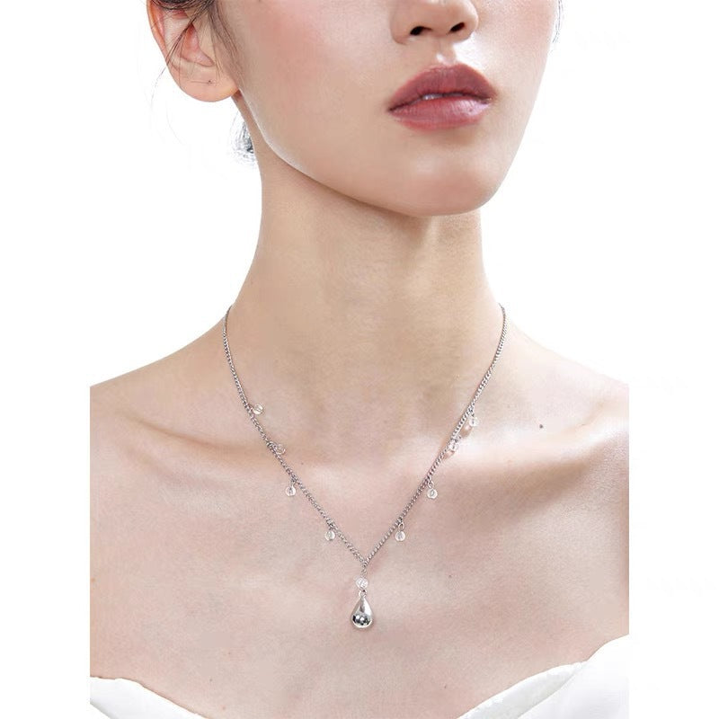 Women's Pure White Muses Exquisite Pearl High Necklace