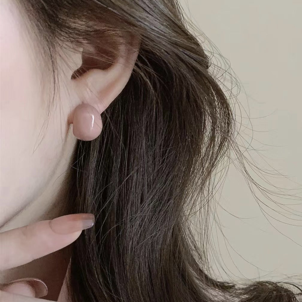 Enamel Drip Glazed Color Female Tide Earrings