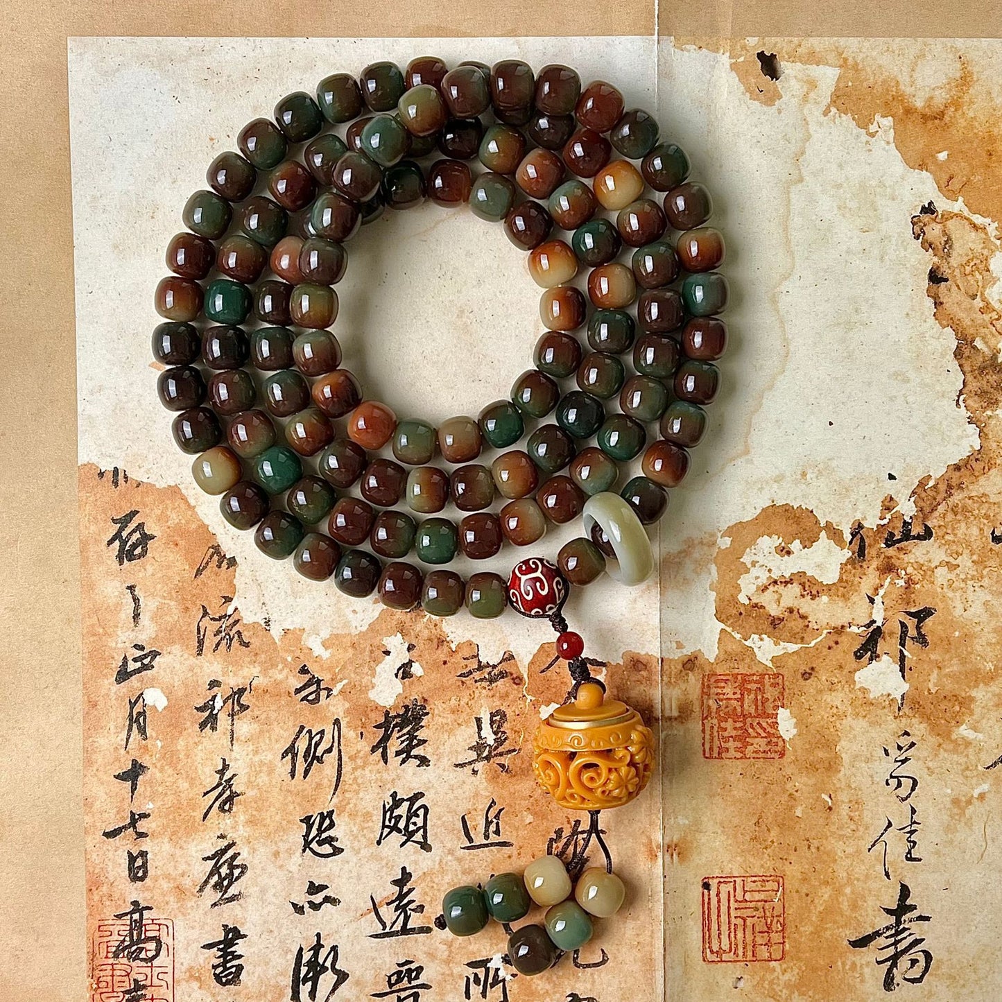 Abacus Beads Double Circle Stall Cultural Bracelets