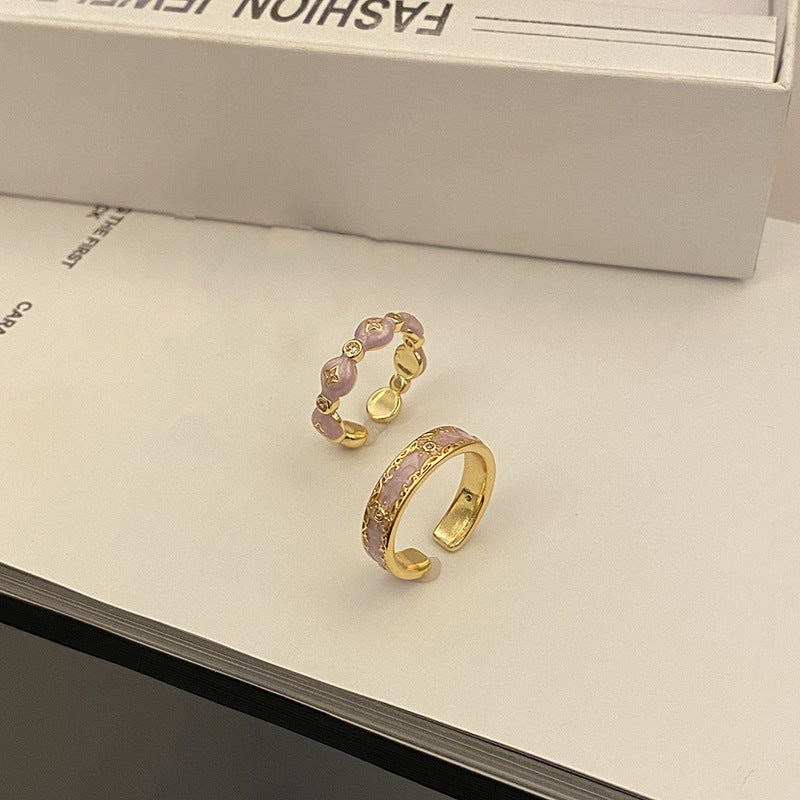 Female Fashion Retro Personality Minimalism Korean Style Rings