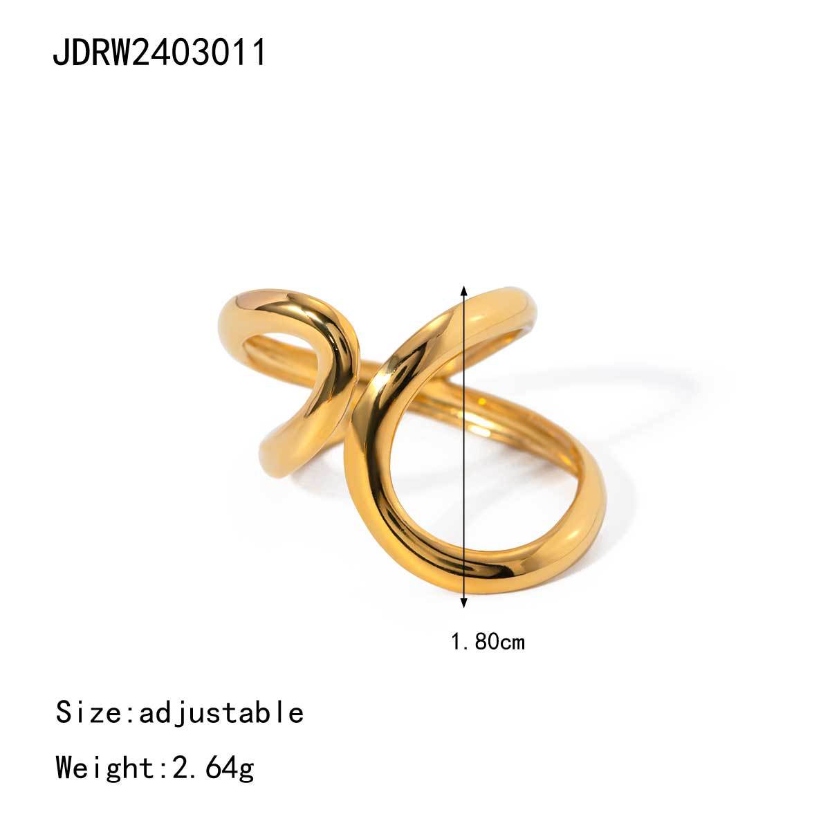 Women's Ding Titanium Steel Flower Light Luxury Ring