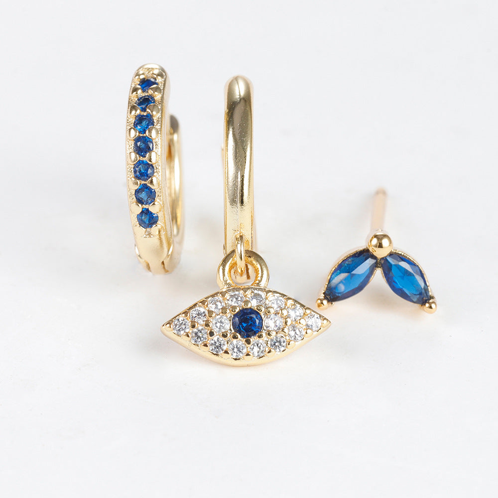 Elegant Generous Fashion Suit Evil Eyes Earrings