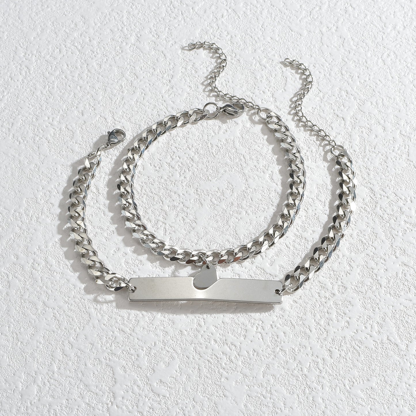 Couple Stainless Steel Personality Trendy Cool Bracelets