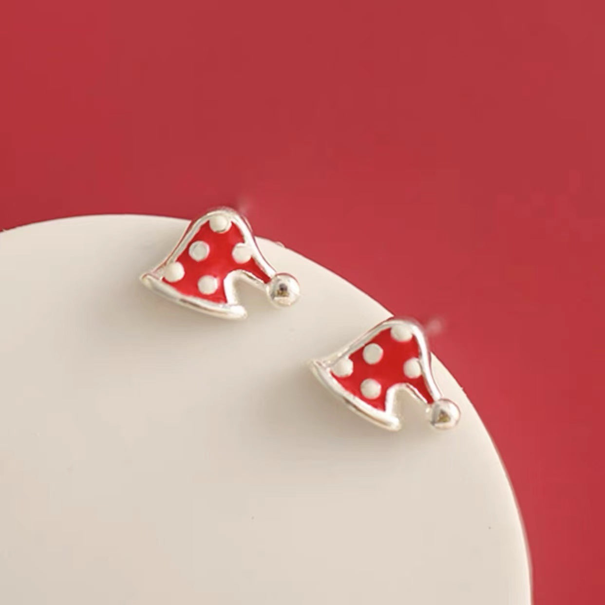 Winter Christmas Snowflake Reindeer Candy Sweet Earrings