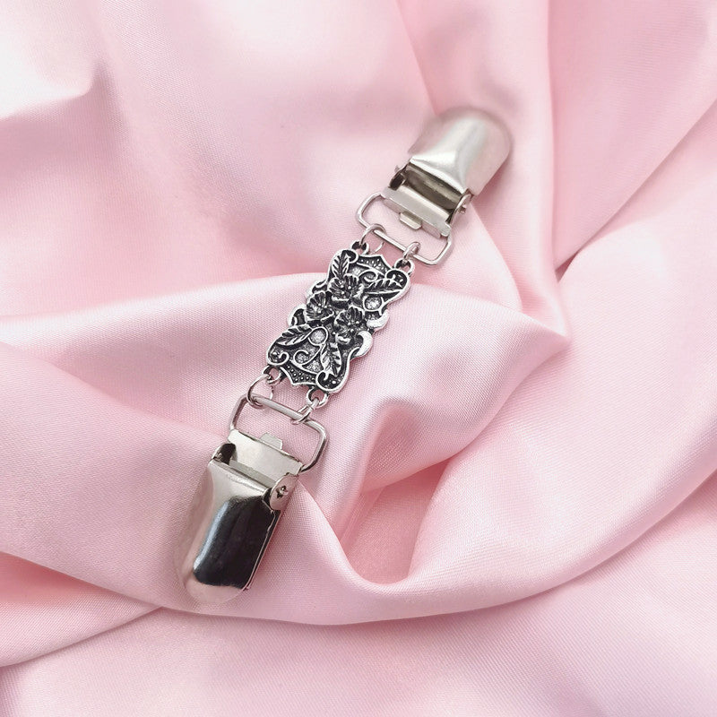 Shawl Clip Turquoise Elephant Neckline Duckbill Pendants