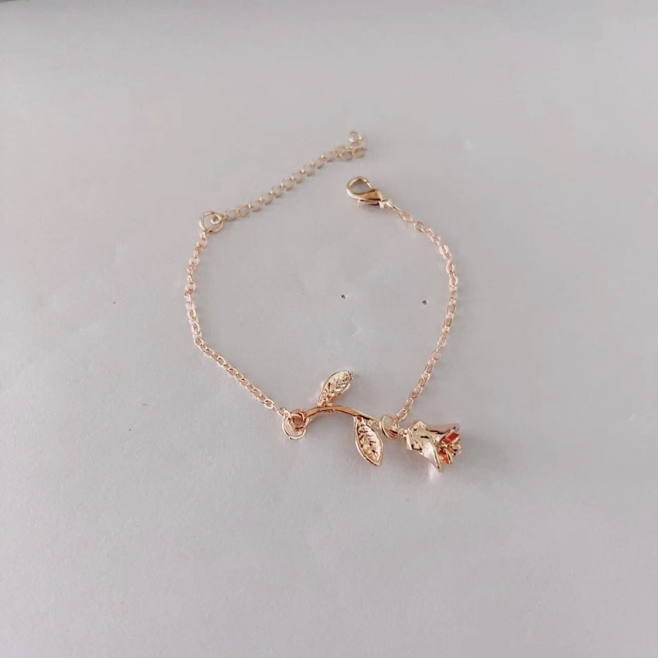 Rose Female Cute Plant Flower Watch Bracelet