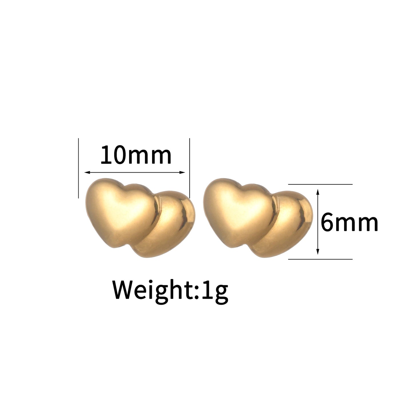 Women's Ear Simple Stainless Steel Animal Bee Earrings