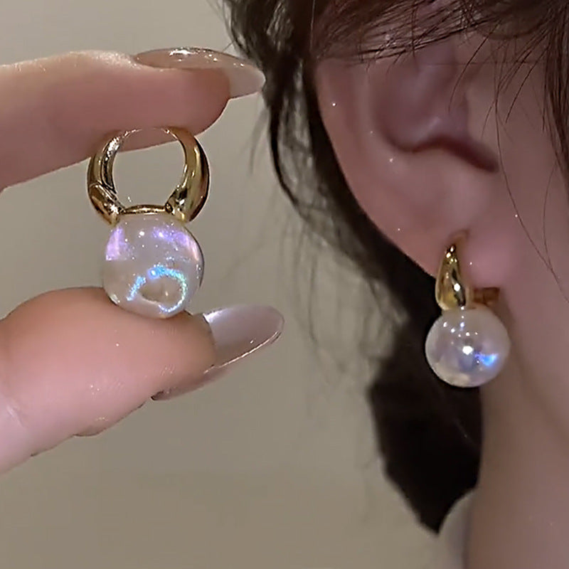 Women's Niche Design Simple Rhinestone High-grade Temperament Earrings
