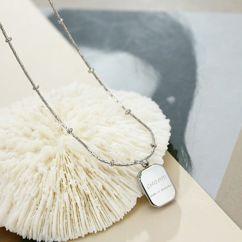 Titanium Steel Gold Plated Light Luxury Minority Necklaces