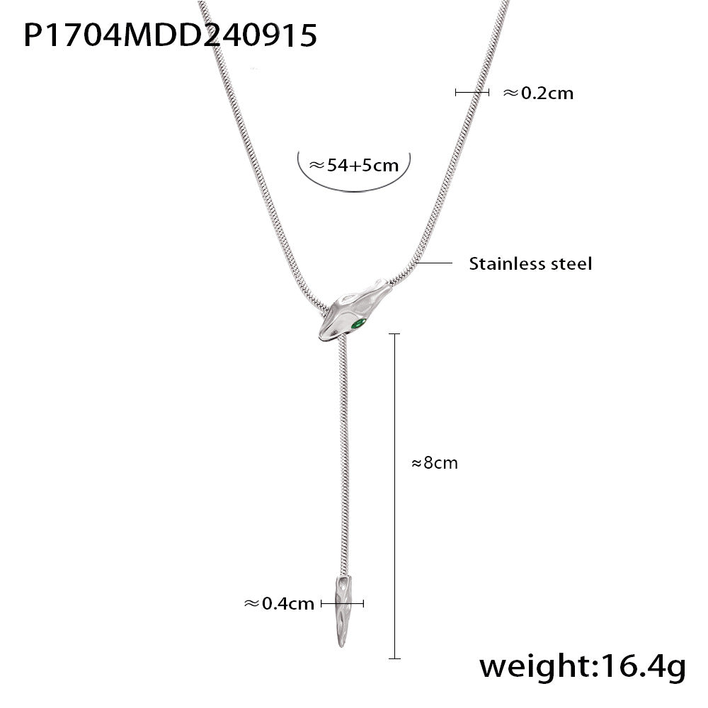 Head Unique Design Cold Style Stainless Steel Long Necklaces