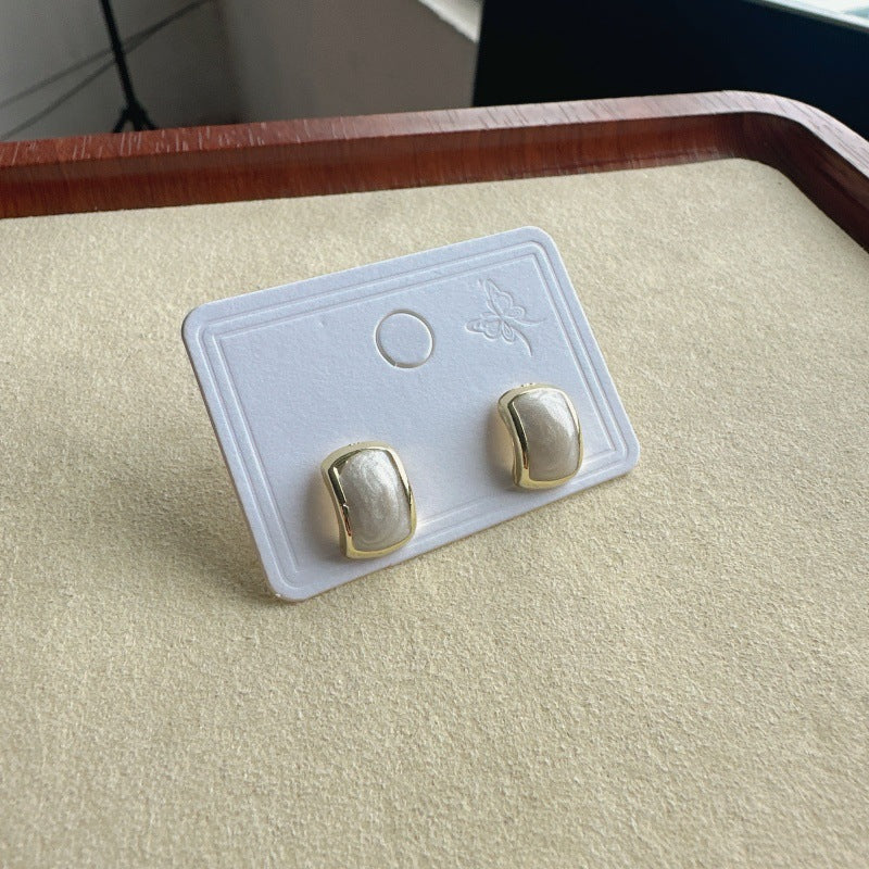 Drop Glazed Female Niche Design Advanced Light Earrings
