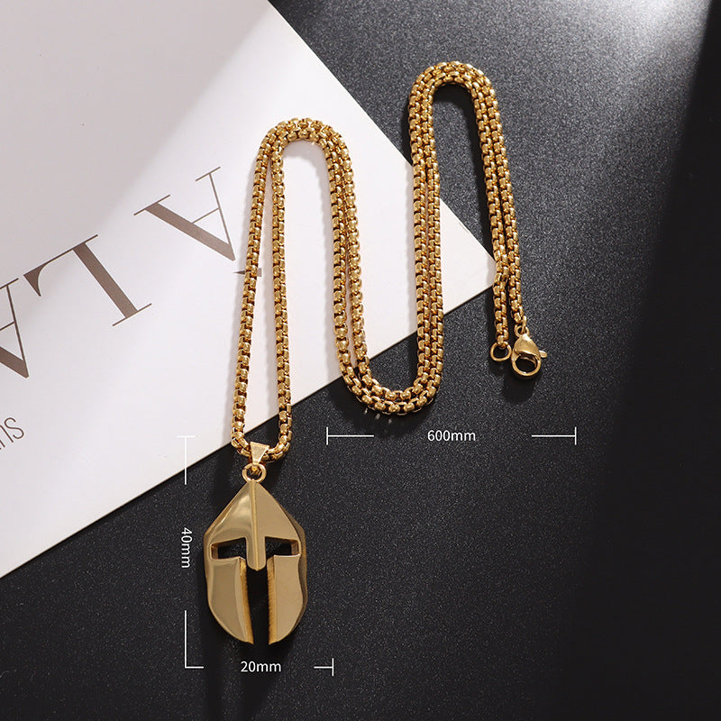 Men's Classic Hero Of Sparta Mask Hip Pendants