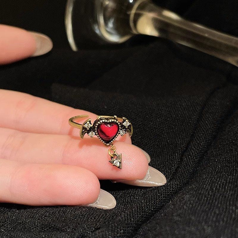 Female Niche Design Combination Sweet Cool Simple Ring