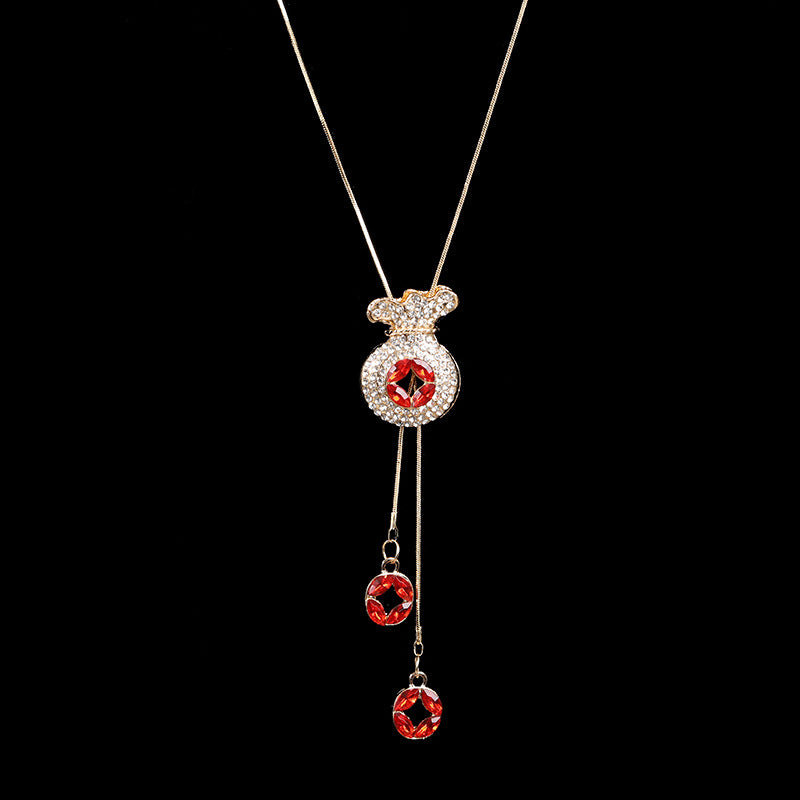 Women's Classic Sweater Chain Long Clothes Accessories Necklaces
