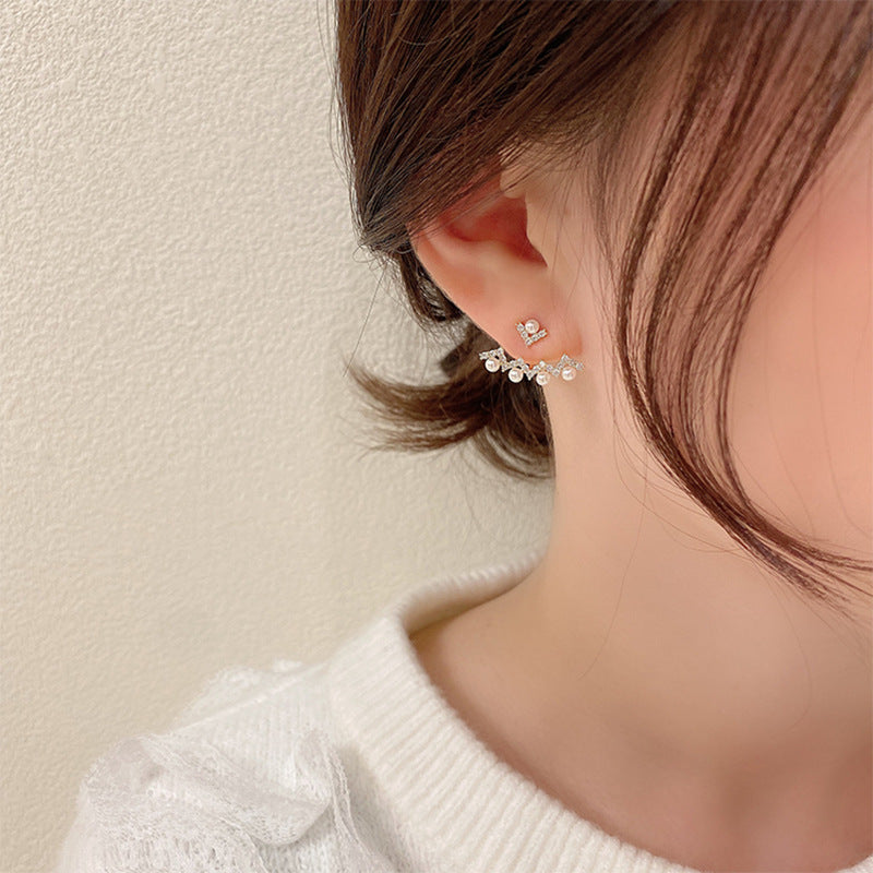 Women's Niche Design Simple Rhinestone High-grade Temperament Earrings