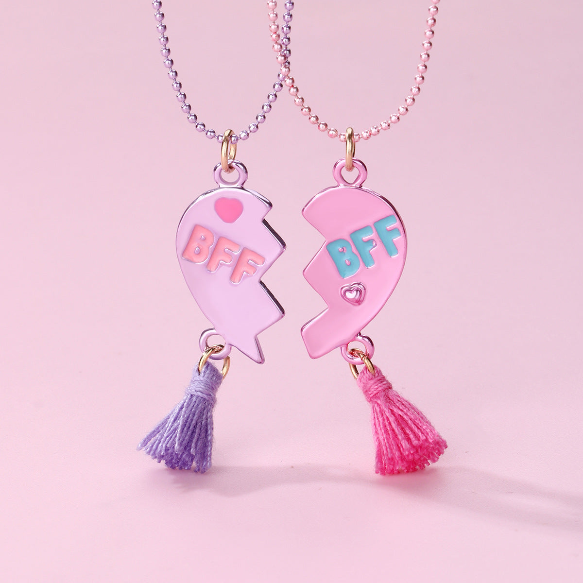 Good Friend Fashion Heart-shaped Alloy Drop Necklaces