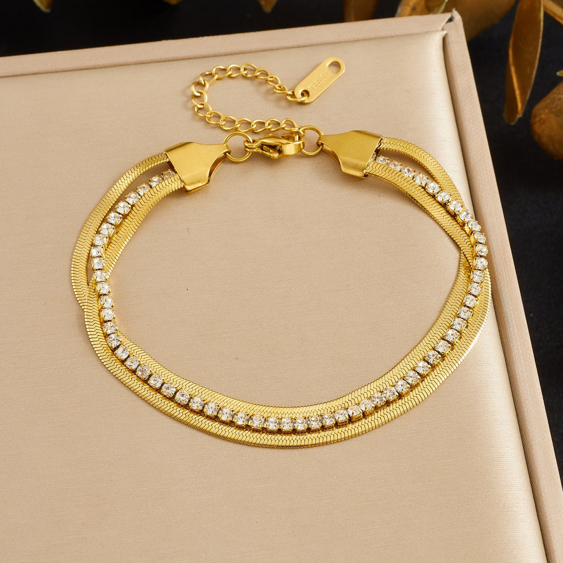Stainless Steel Exaggerated Design Love Heart Flowers Gold-plated Pendants