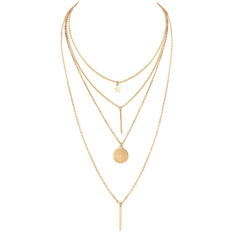 Star Long Brush Holder Popular Combination Necklaces