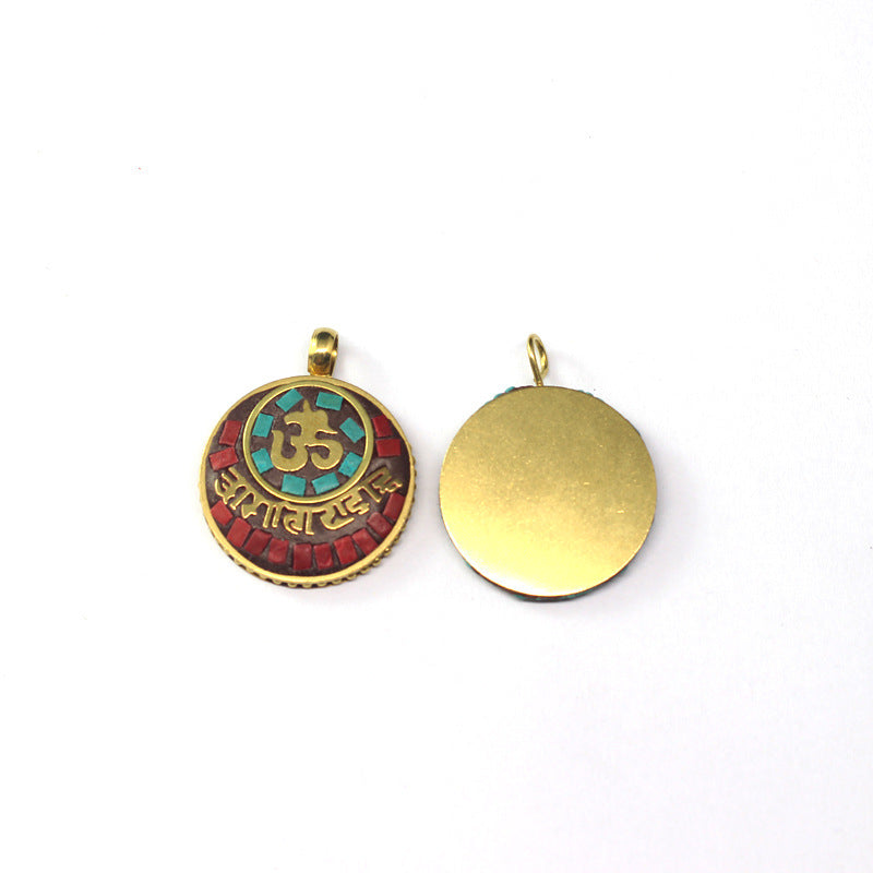 Handmade Nepal Style Mantra Ethnic Live Pendants
