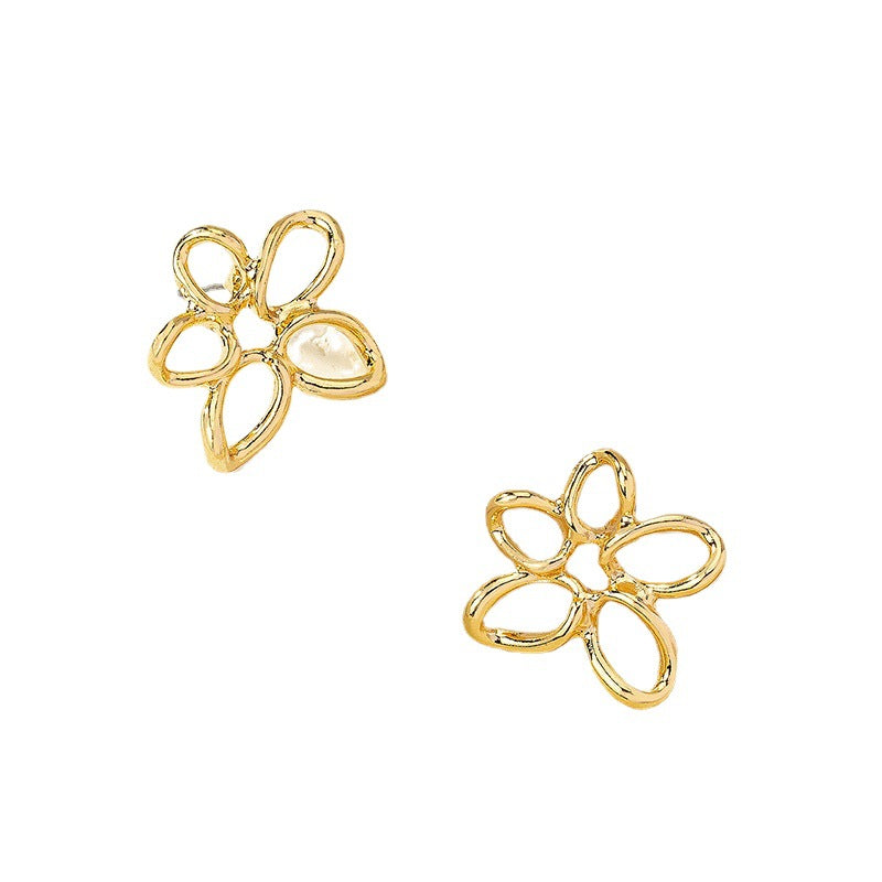 Popular Alloy Flower Minority Simple Fashion Rings
