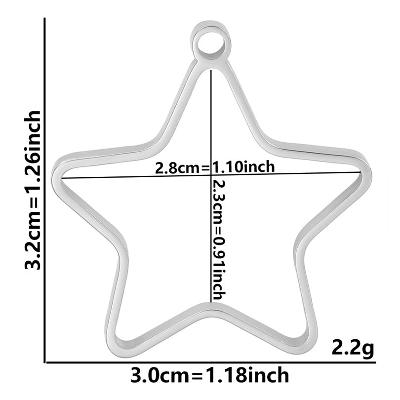 Epoxy Geometric Figure Hollow Border Gem Base Support Pendants