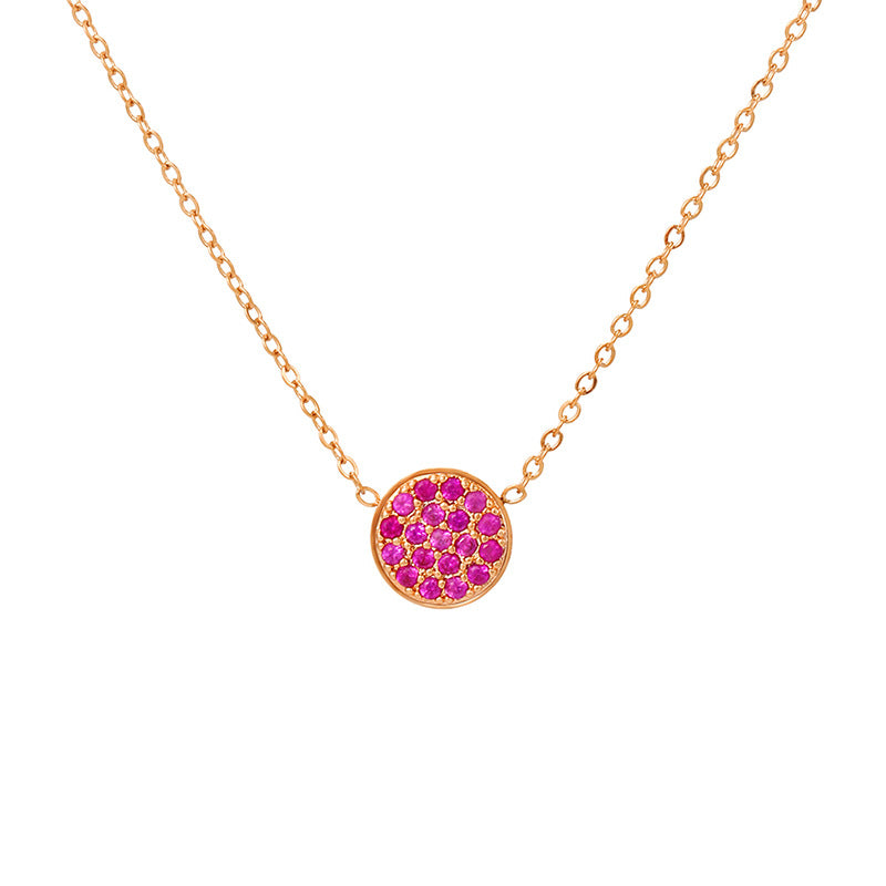 Luxury Full Diamond Versatile Small Titanium Steel Necklaces
