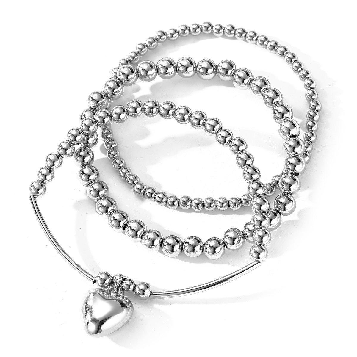 Sweet Cool Beaded Female Hot Niche High-grade Love Male Bracelet