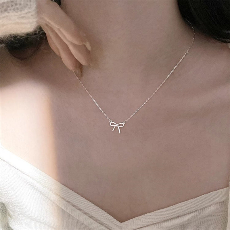 Women's Everyday Joker Sterling Sier Aquamarine Butterfly Necklaces