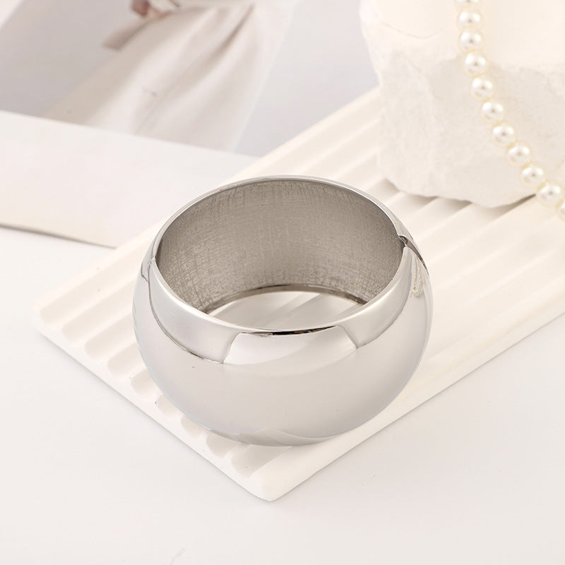 Women's Fashion Exaggerated Spring Open Alloy Electroplated High Quality Bracelets