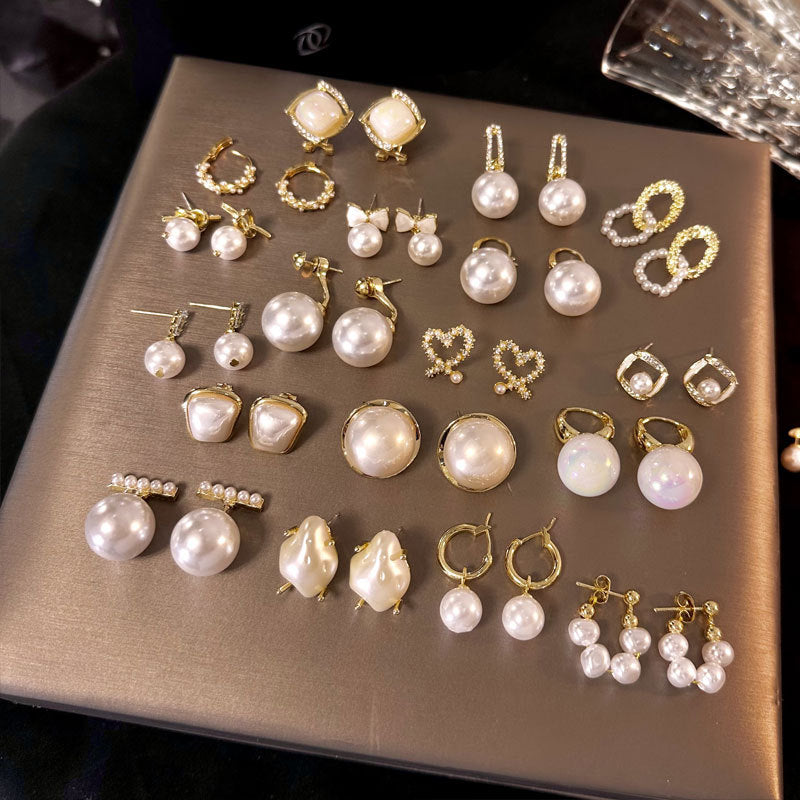 Women's Sier Pin Korean Style High Sense Special Earrings