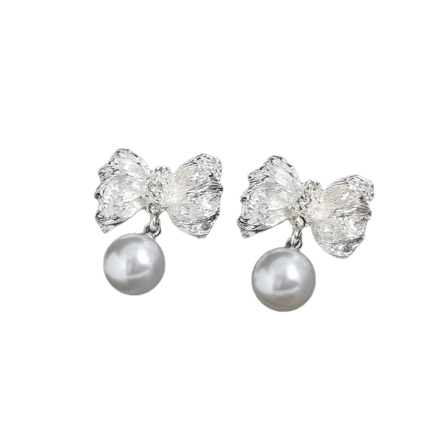 Bow Pearl Simple Niche High Sense Pendants