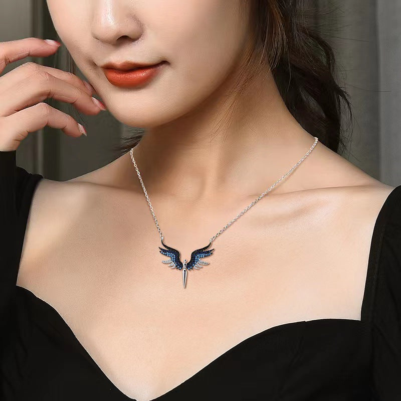 Women's Angel Wings Style Long Elegance Creativity Necklaces