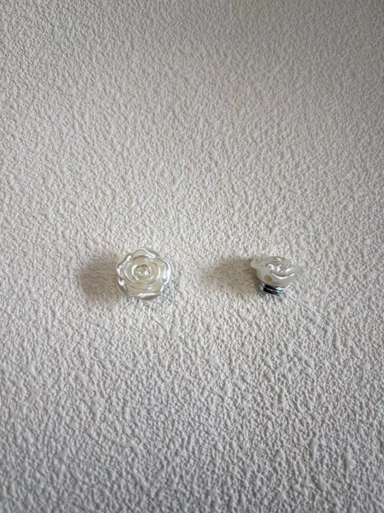 Magnetic Brooch Scarf Clasp Veil Buckle Stud Earrings