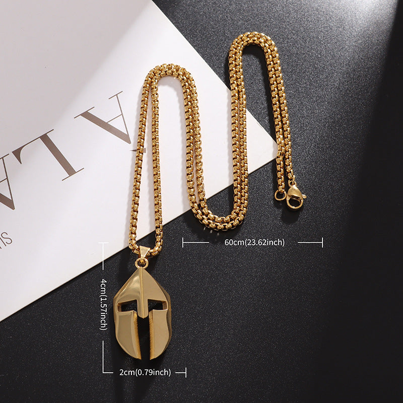 Men's Classic Hero Of Sparta Mask Hip Pendants
